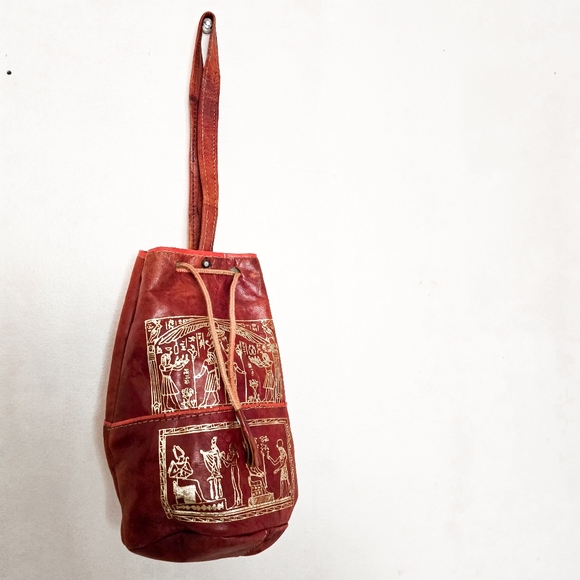 Vintage Mini Egyptian Bucket Bag - Picture 2 of 13